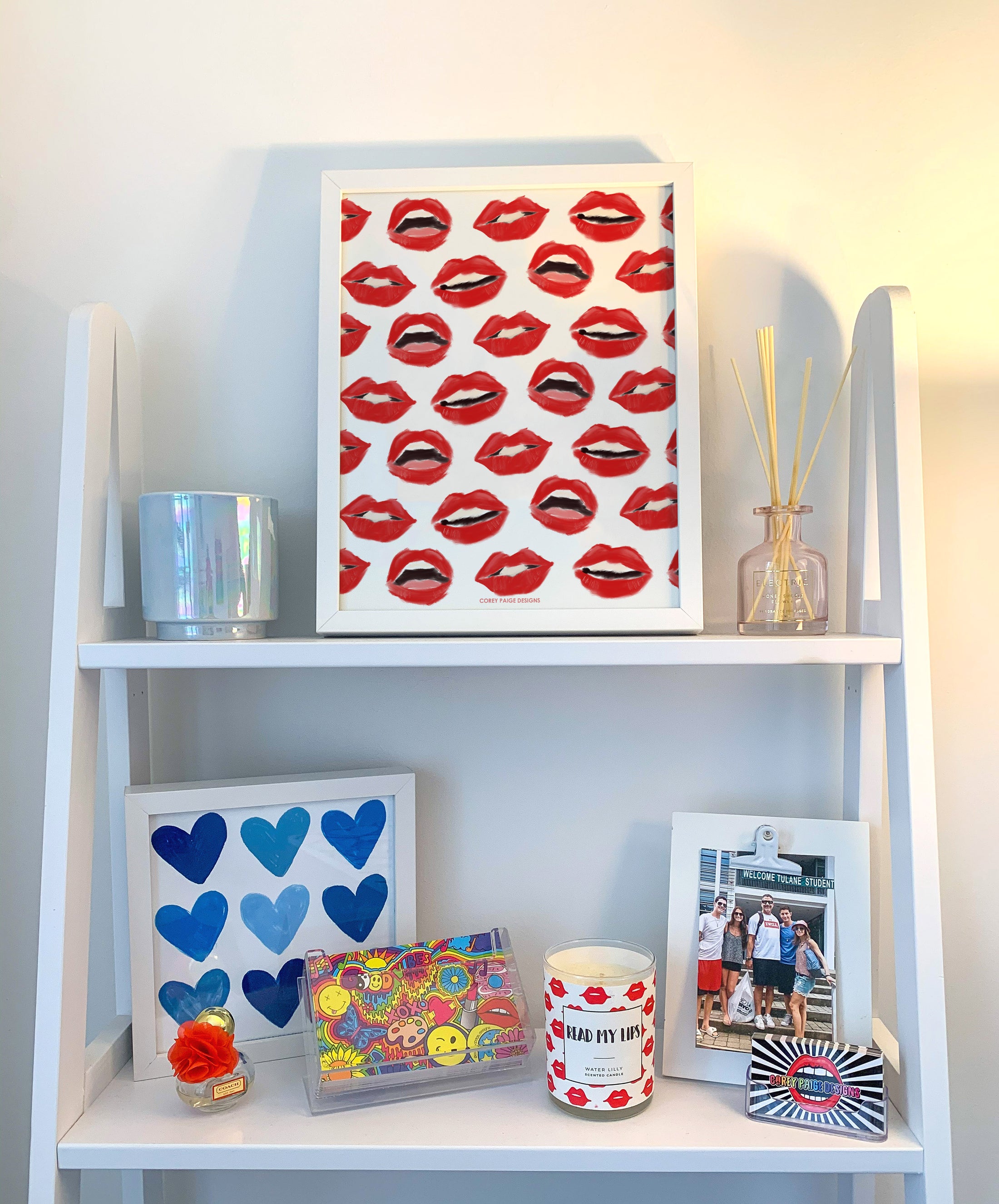 Painted Lips Framed Print