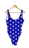 Red & Blue Split Stars One-Piece