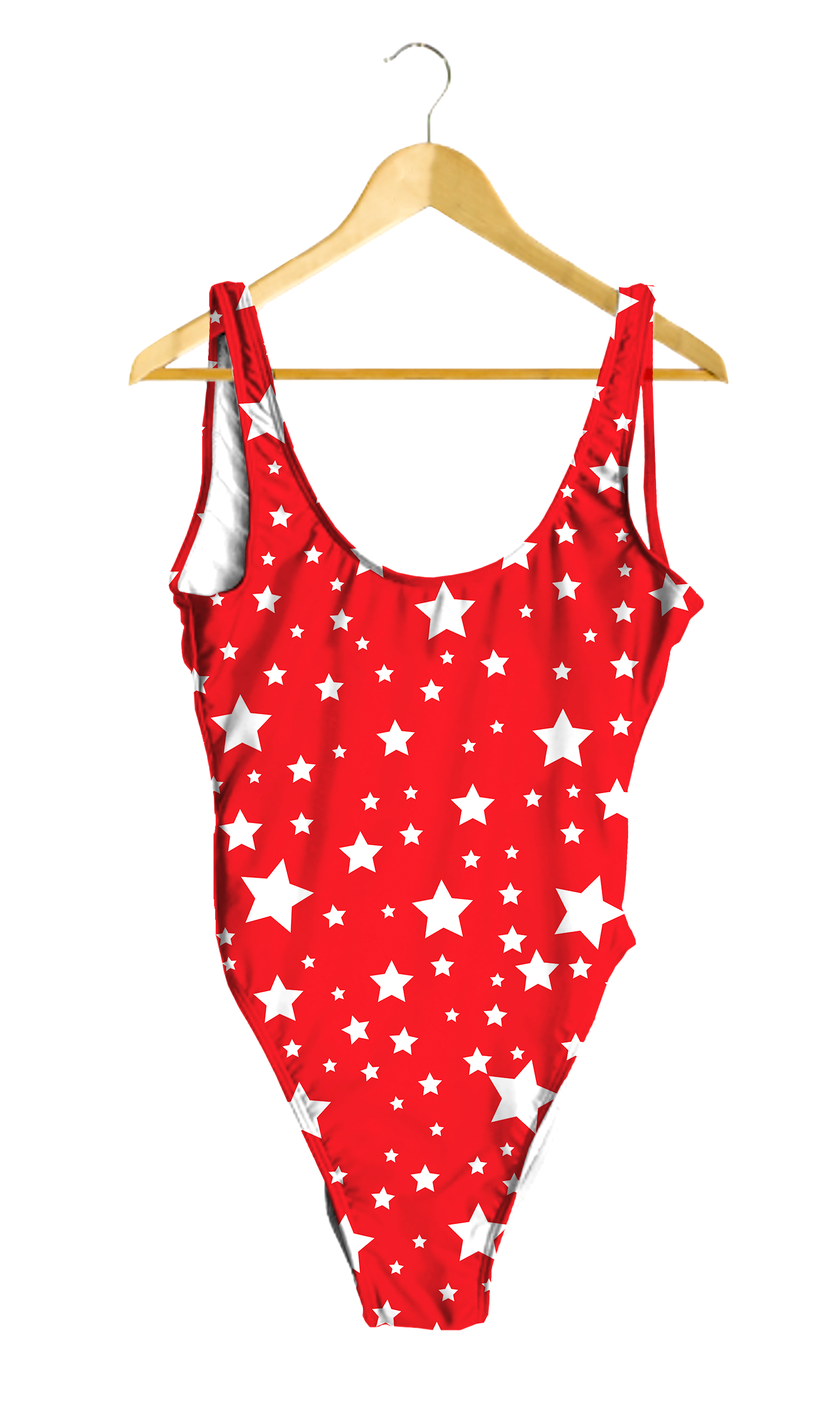 White Stars Red One Piece Swimsuit Coreypaigedesigns