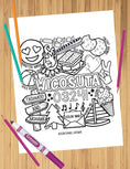 Load image into Gallery viewer, Camp Collage Coloring Sheets
