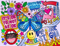 Load image into Gallery viewer, Mental Wellness Collage Coloring Sheet
