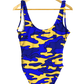 Blue & Yellow Camo One-Piece