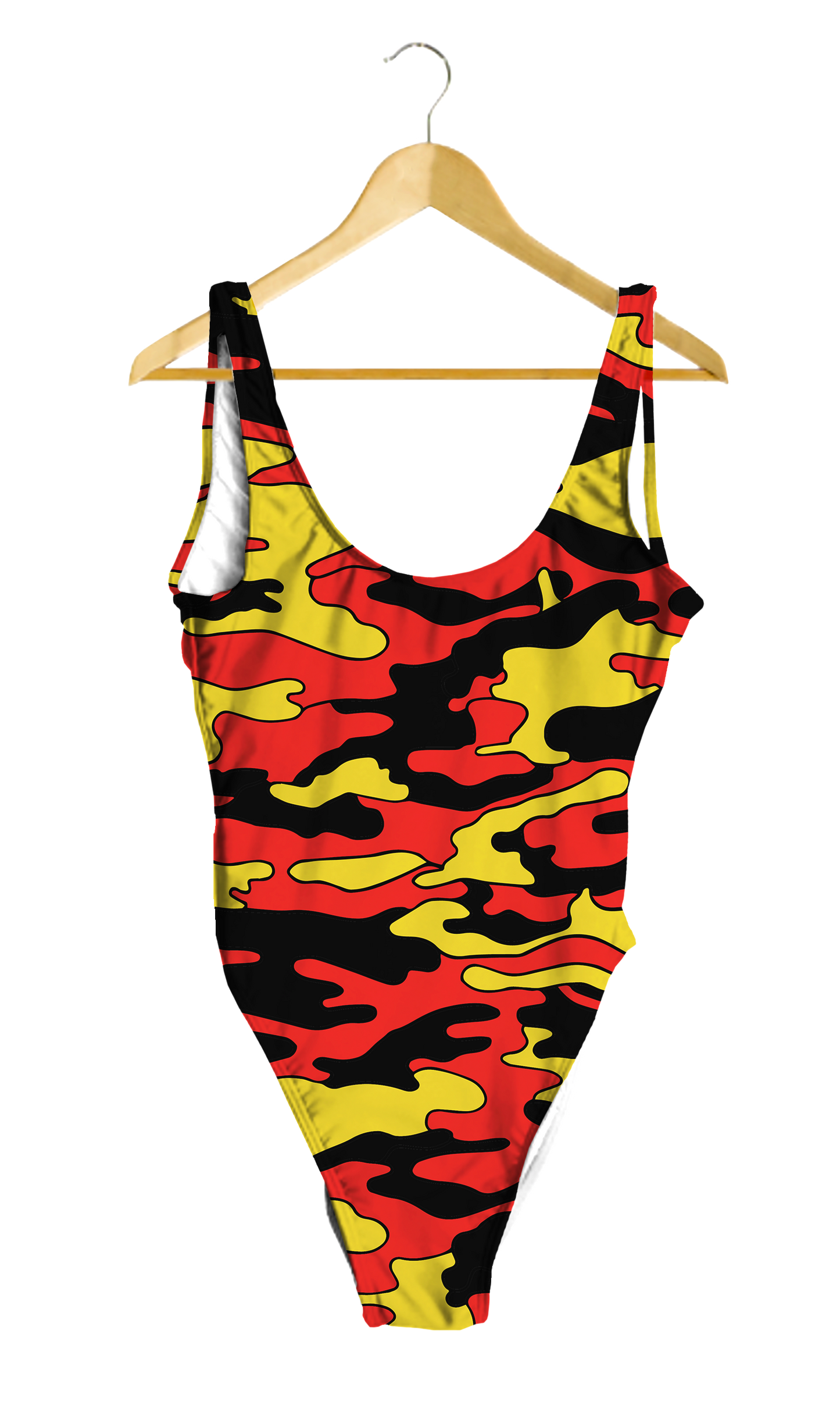 Red & Yellow Camo One-Piece