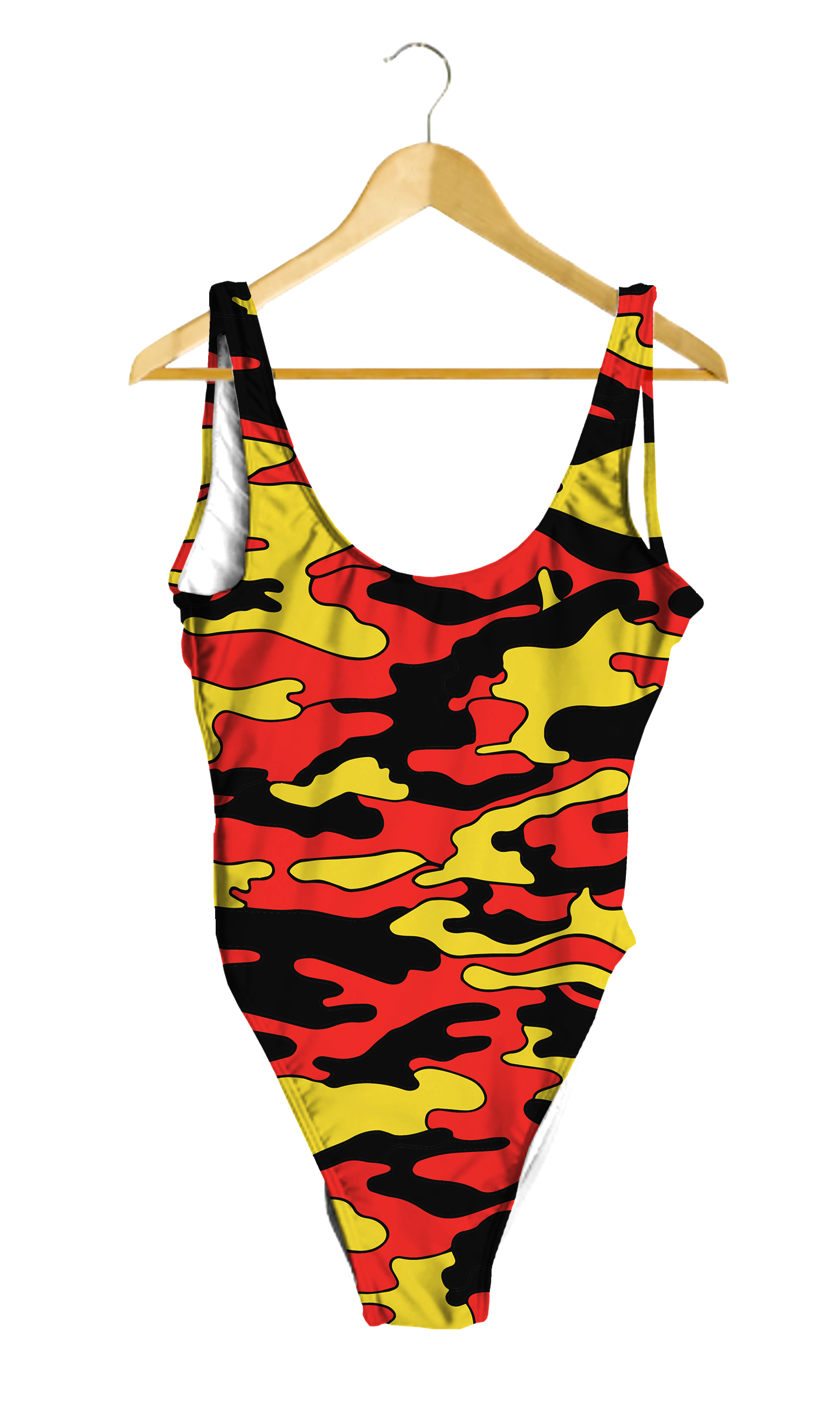 Red & Yellow Camo One-Piece