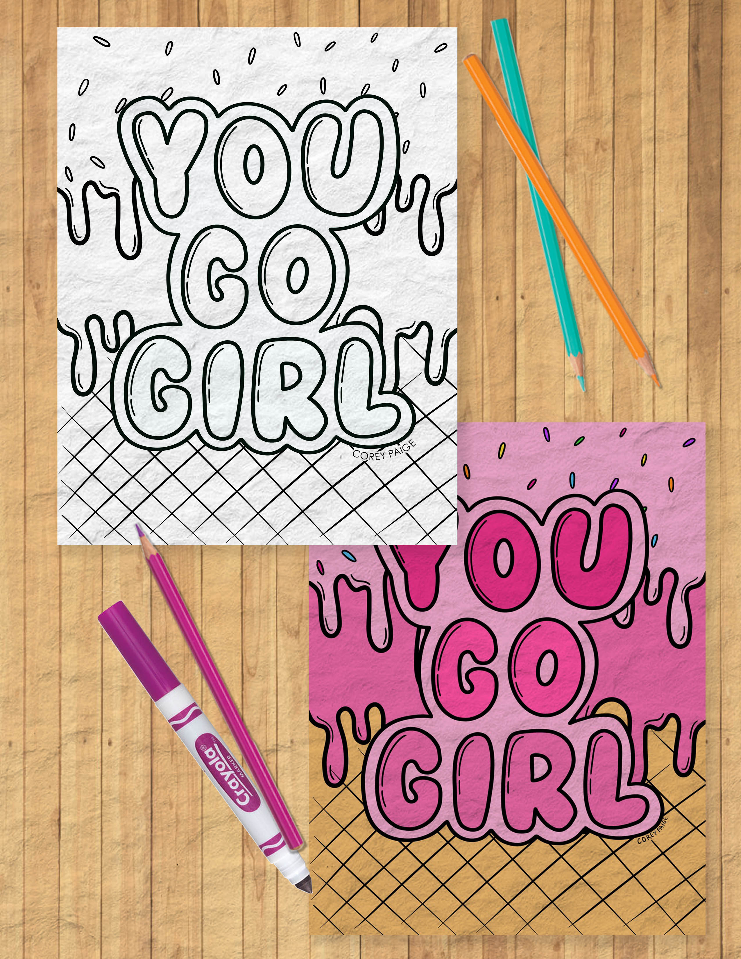 CPD Motivation Coloring Sheet Pack