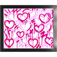 Load image into Gallery viewer, Pink & White Electric Love Framed Print
