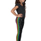 Rainbow Side Stripe Mini Stars Kid's Leggings