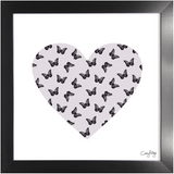 Butterfly Heart Framed Print