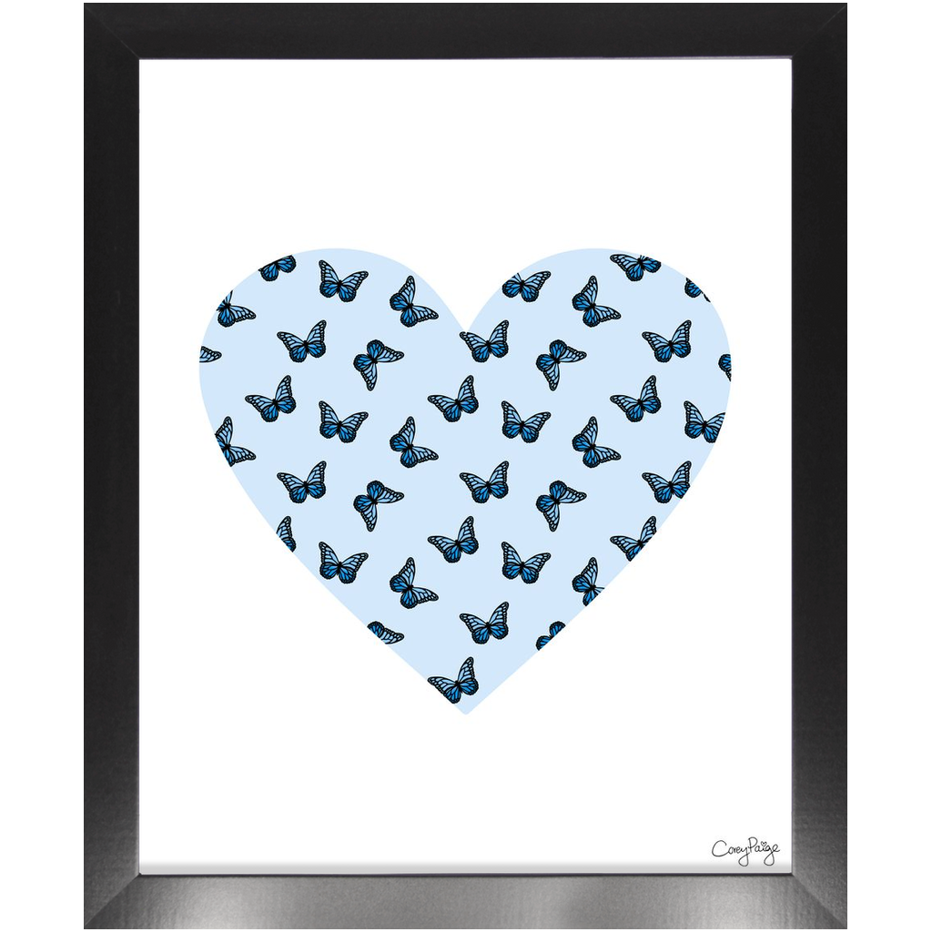 Butterfly Heart Framed Print