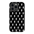 Load image into Gallery viewer, Black & White Lightning Bolts iPhone Case

