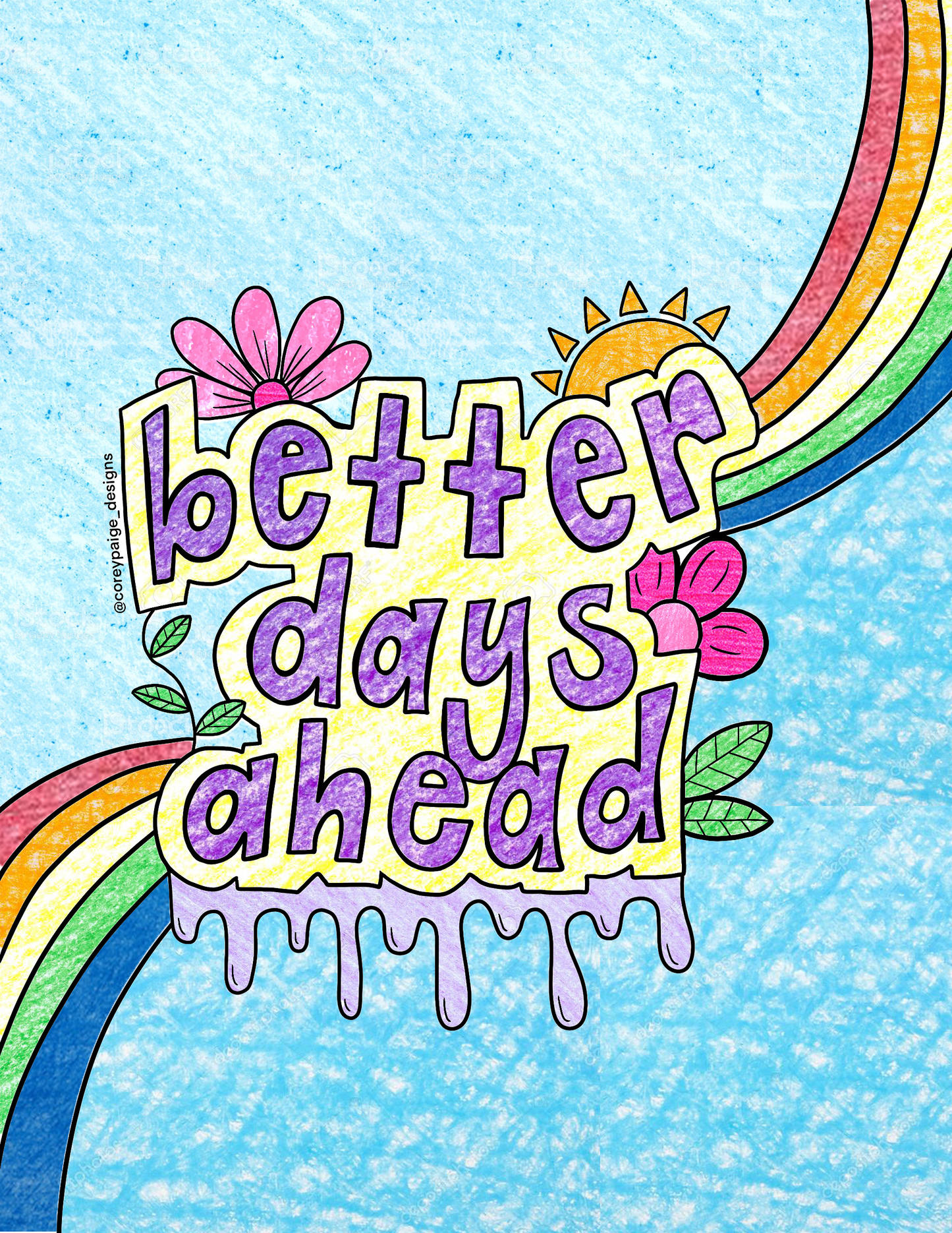 Better Days Ahead Coloring Sheet