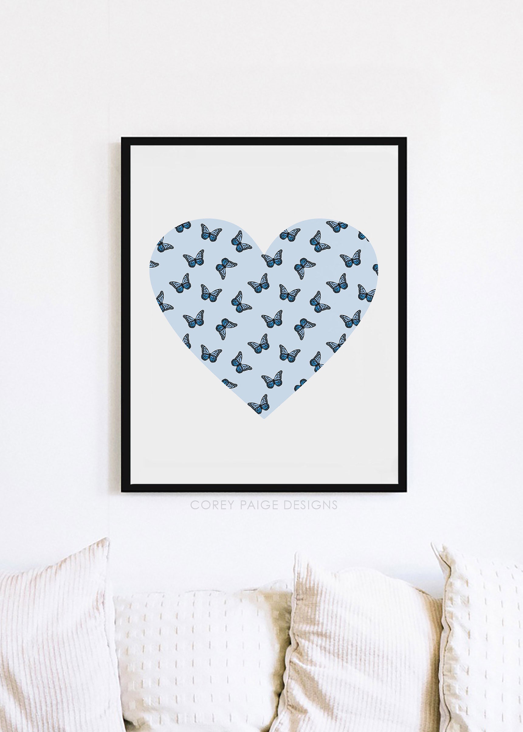 Butterfly Heart Framed Print