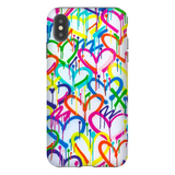 Rainbow Graffiti Hearts Phone Case