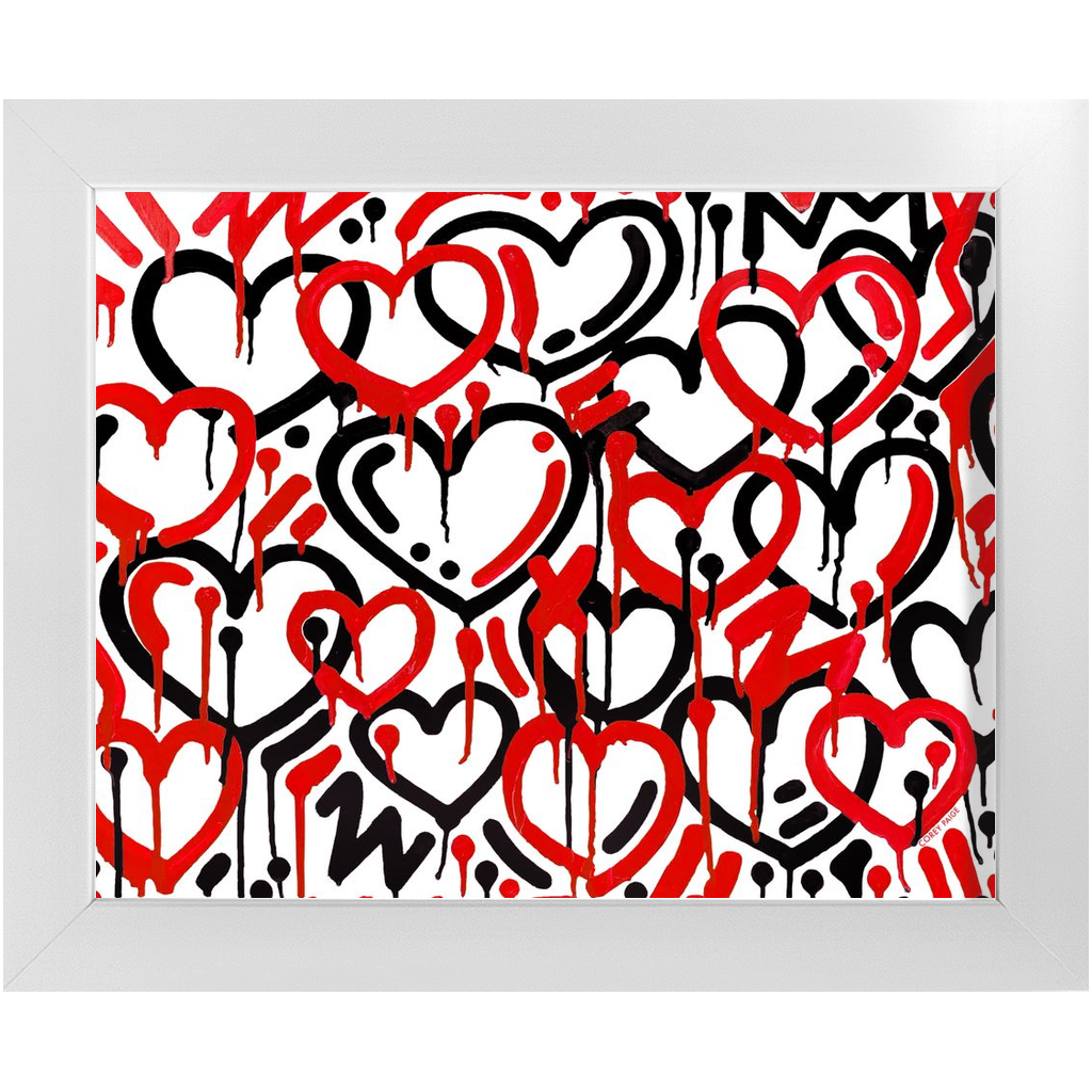 Electric Love College Colors Framed Print