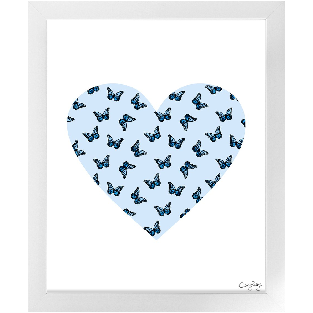 Butterfly Heart Framed Print