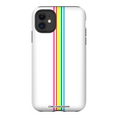 Load image into Gallery viewer, Rainbow Stripe White iPhone Case
