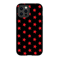 Load image into Gallery viewer, Red & Black Stars iPhone Case
