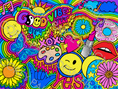 Load image into Gallery viewer, Hippie Collage Coloring Sheet
