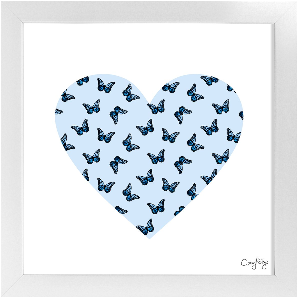 Butterfly Heart Framed Print
