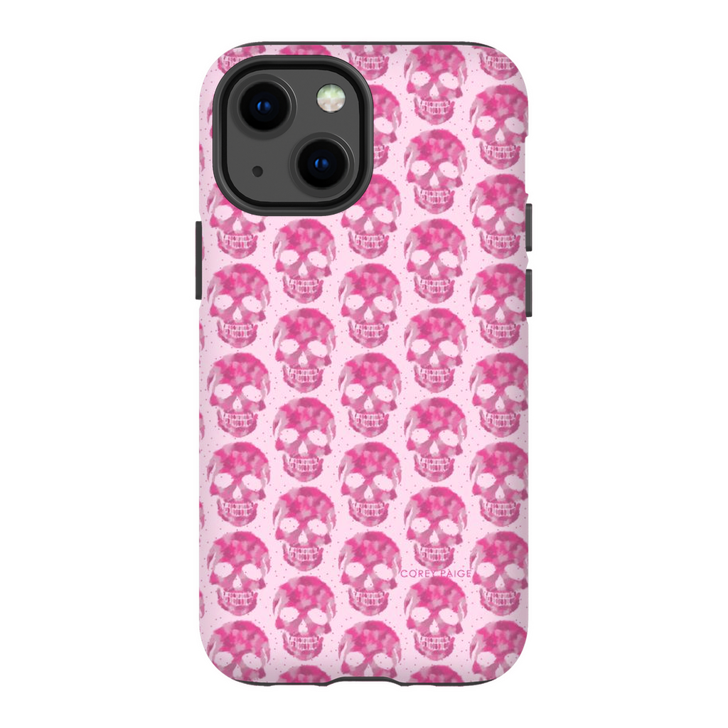 Pink Skull Pattern Phone Case