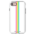 Load image into Gallery viewer, Rainbow Stripe White iPhone Case
