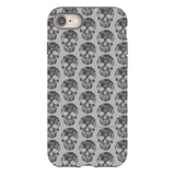 Gray Skull Pattern Phone Case