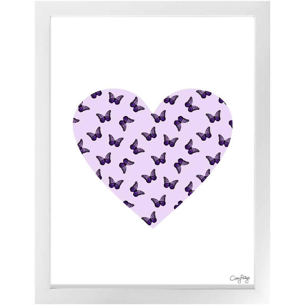 Butterfly Heart Framed Print