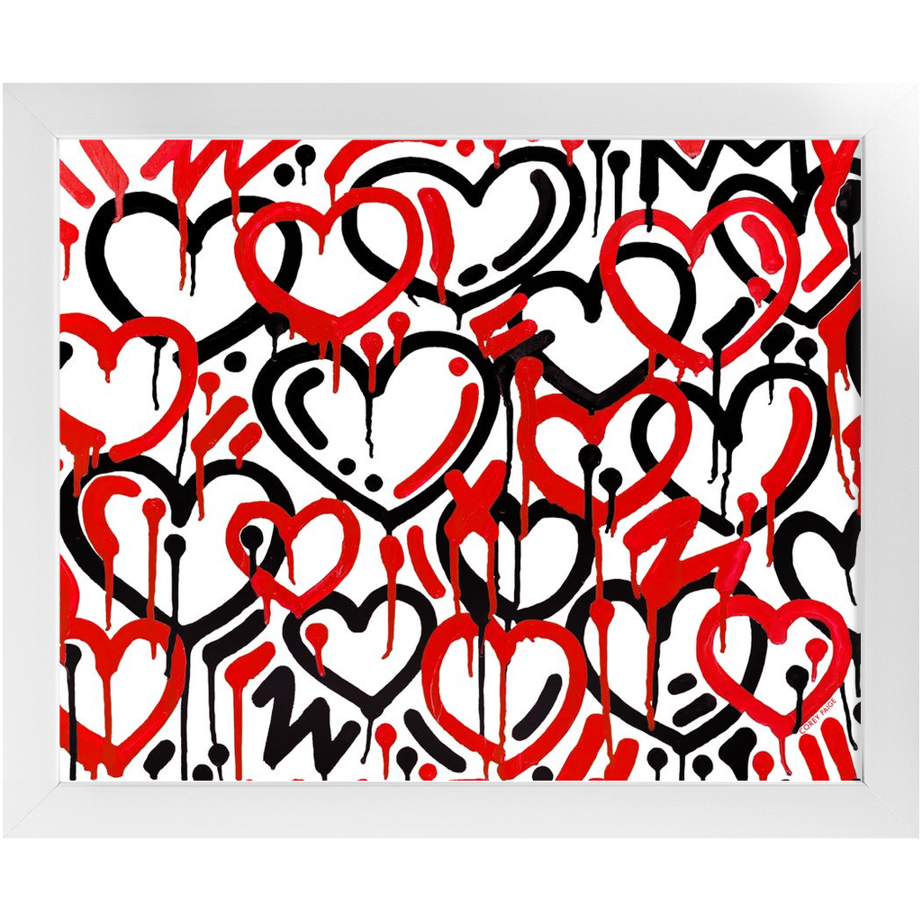 Electric Love College Colors Framed Print