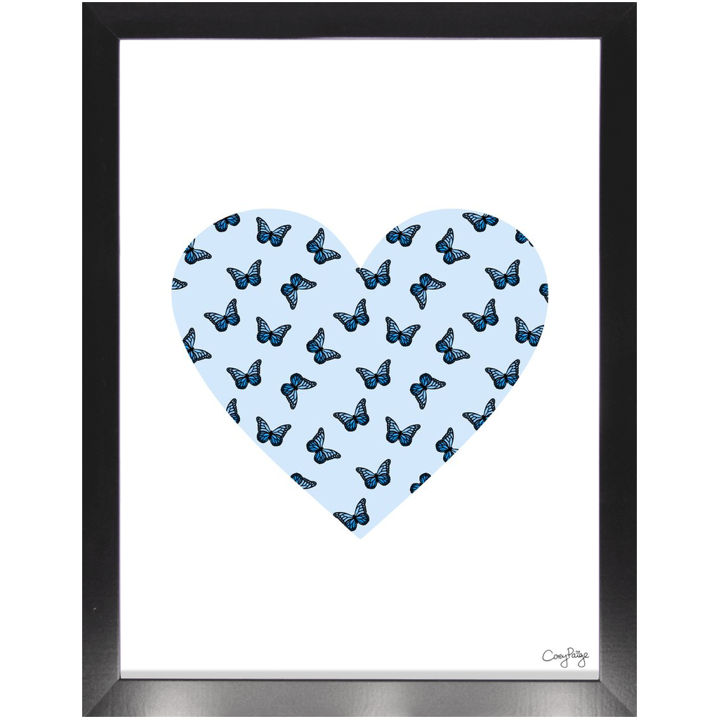 Butterfly Heart Framed Print