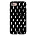 Load image into Gallery viewer, Black & White Lightning Bolts iPhone Case
