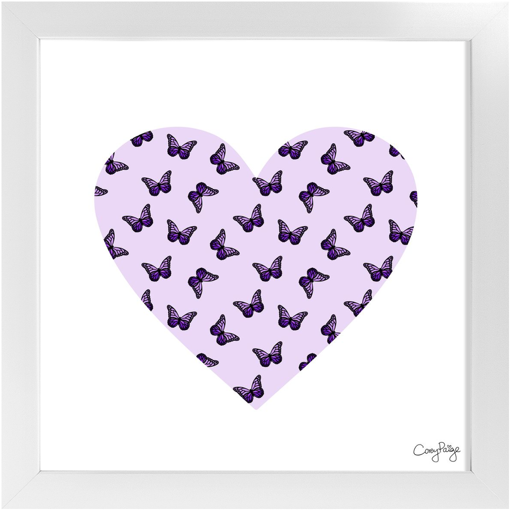 Butterfly Heart Framed Print
