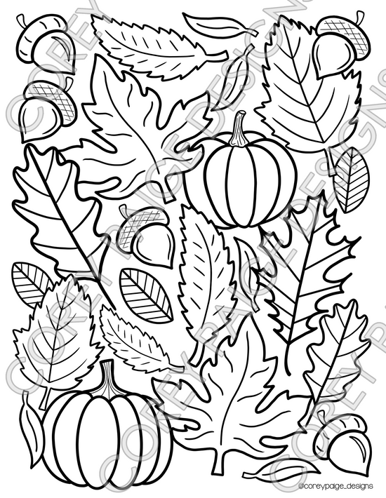 Seasons Coloring Sheet Pack – CoreyPaigeDesigns