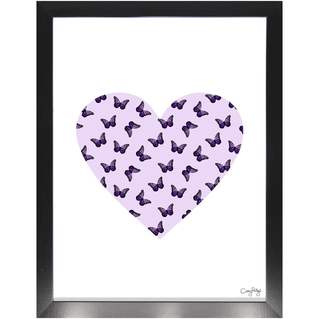 Butterfly Heart Framed Print