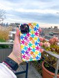 Colorful Painted Flowers iPhone Case
