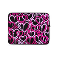 Load image into Gallery viewer, Pink & Black Electric Love Laptop Sleeve
