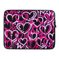 Load image into Gallery viewer, Pink & Black Electric Love Laptop Sleeve
