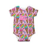 Rainbow Ice Cream Baby Onesie