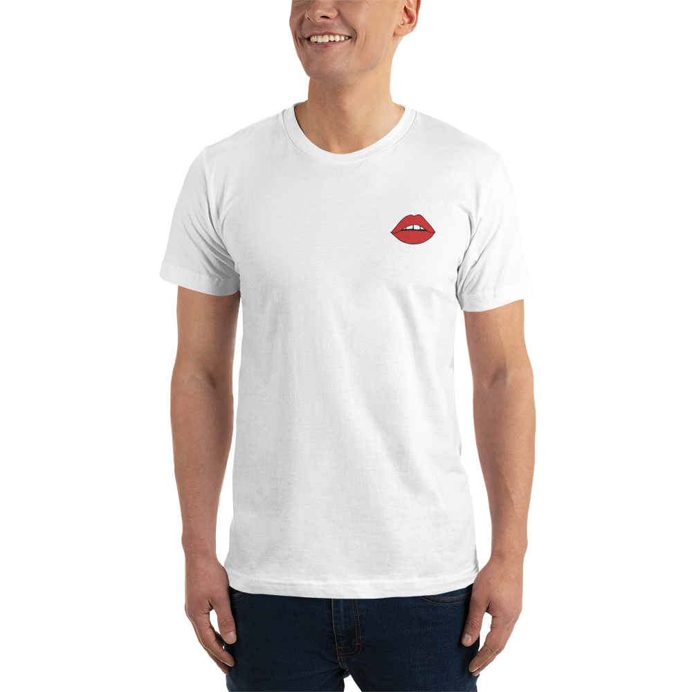 Lips Embroidered T-Shirt