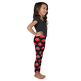 Load image into Gallery viewer, Red Lips on Black Kid's Leggings
