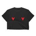 Load image into Gallery viewer, Red Hearts Cropped T-Shirt
