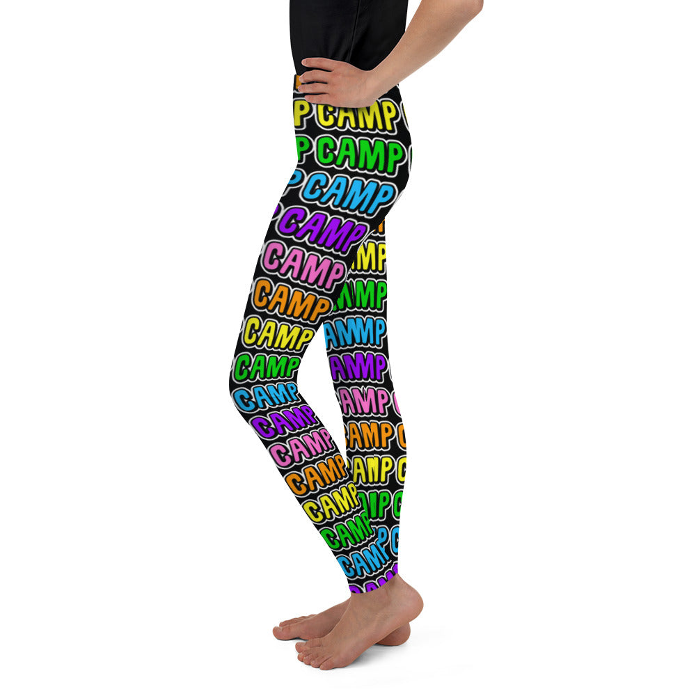 Camp Camp Camp Youth Leggings