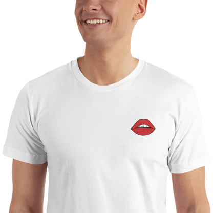 Lips Embroidered T-Shirt