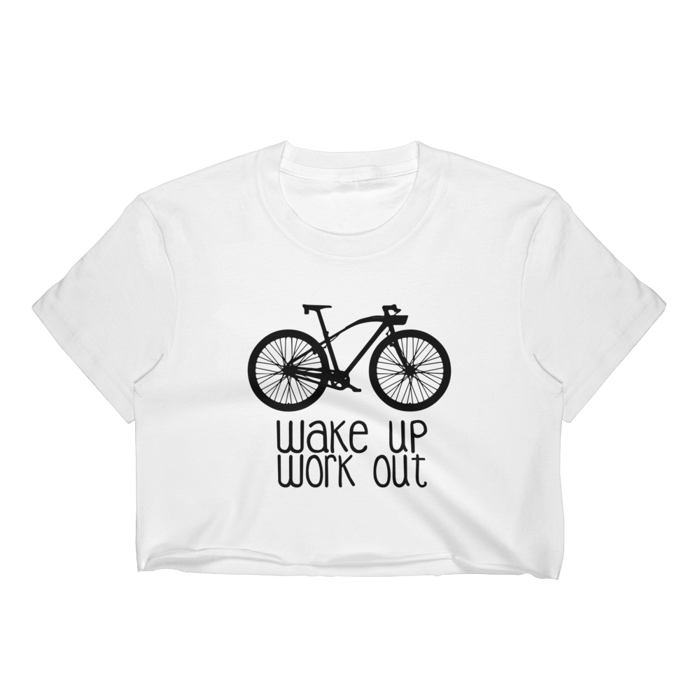 Wake Up Workout T-Shirt Crop Top