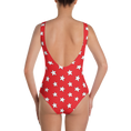 Load image into Gallery viewer, White Stars on Red One-Piece
