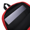 Load image into Gallery viewer, Navy Camo with Red Backpack
