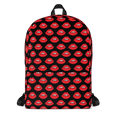 Load image into Gallery viewer, Lips on Black Backpack
