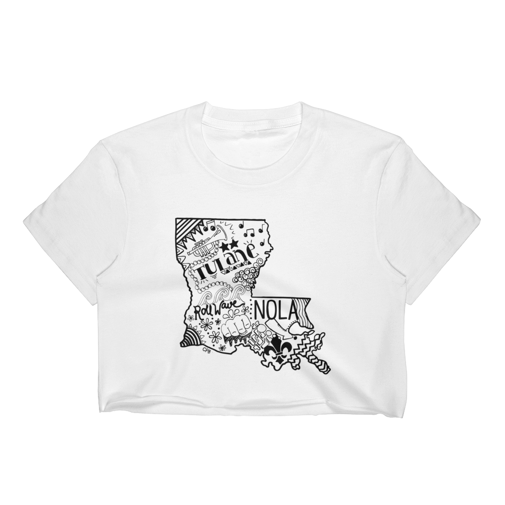 Louisiana T-Shirt Crop Top