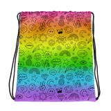 Fun Doodle Icons Drawstring Bag