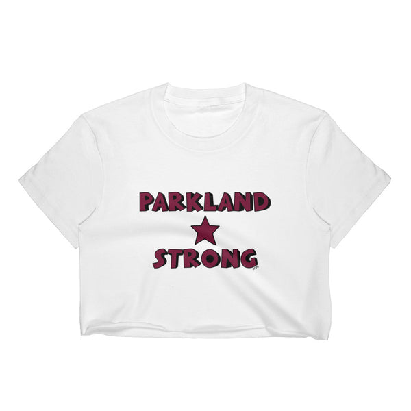 Parkland Strong Star Stacked Women's Cropped Tee