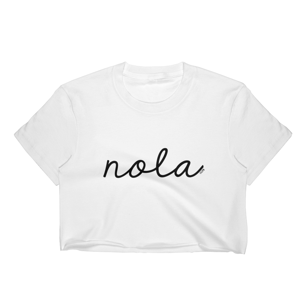 NOLA Script T-Shirt Crop Top